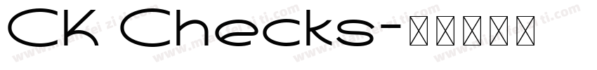 CK Checks字体转换